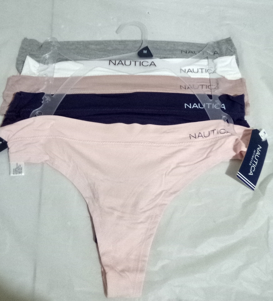 Nautica Women's Underwear Set in Pink, Navy, Gray, and White